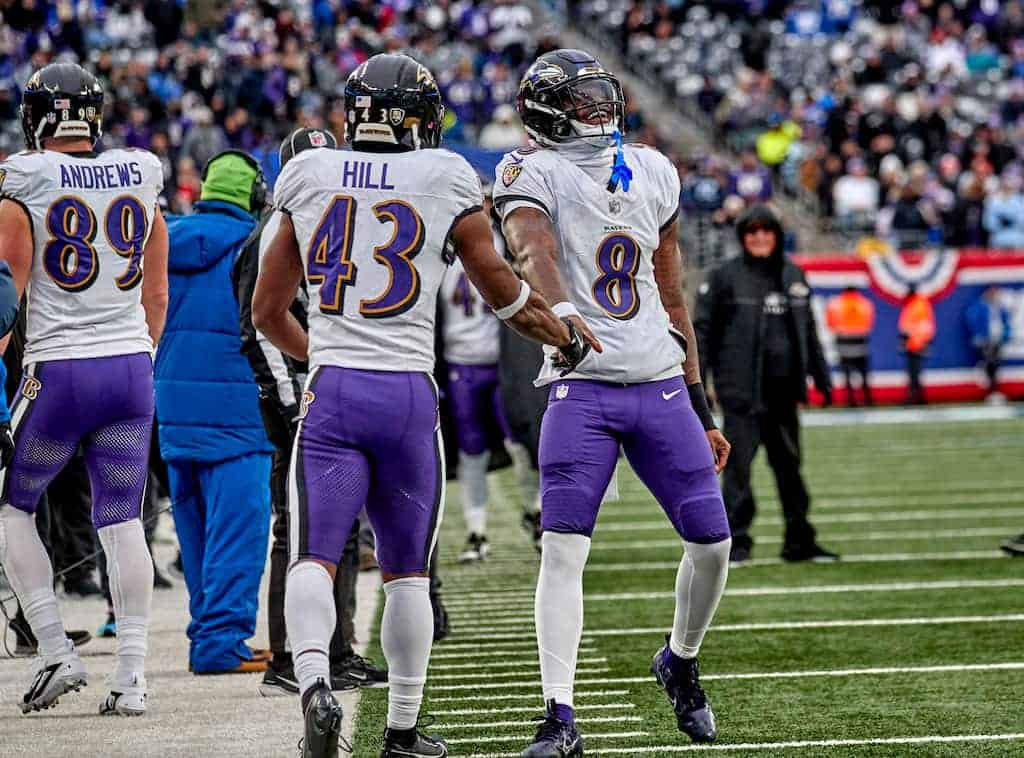 Lamar Jackson handshake