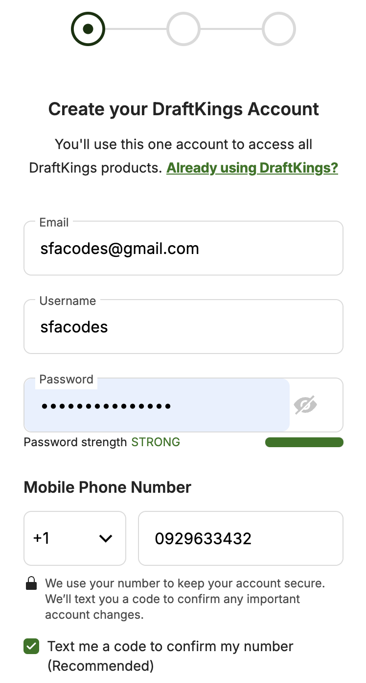 Draftkings sign up in north carolina