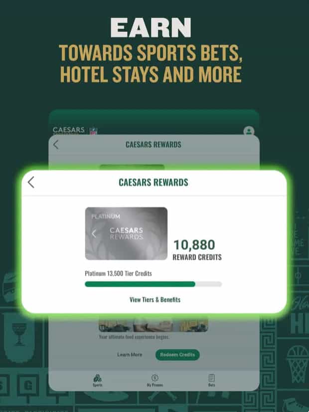 Caesars Rewards program.